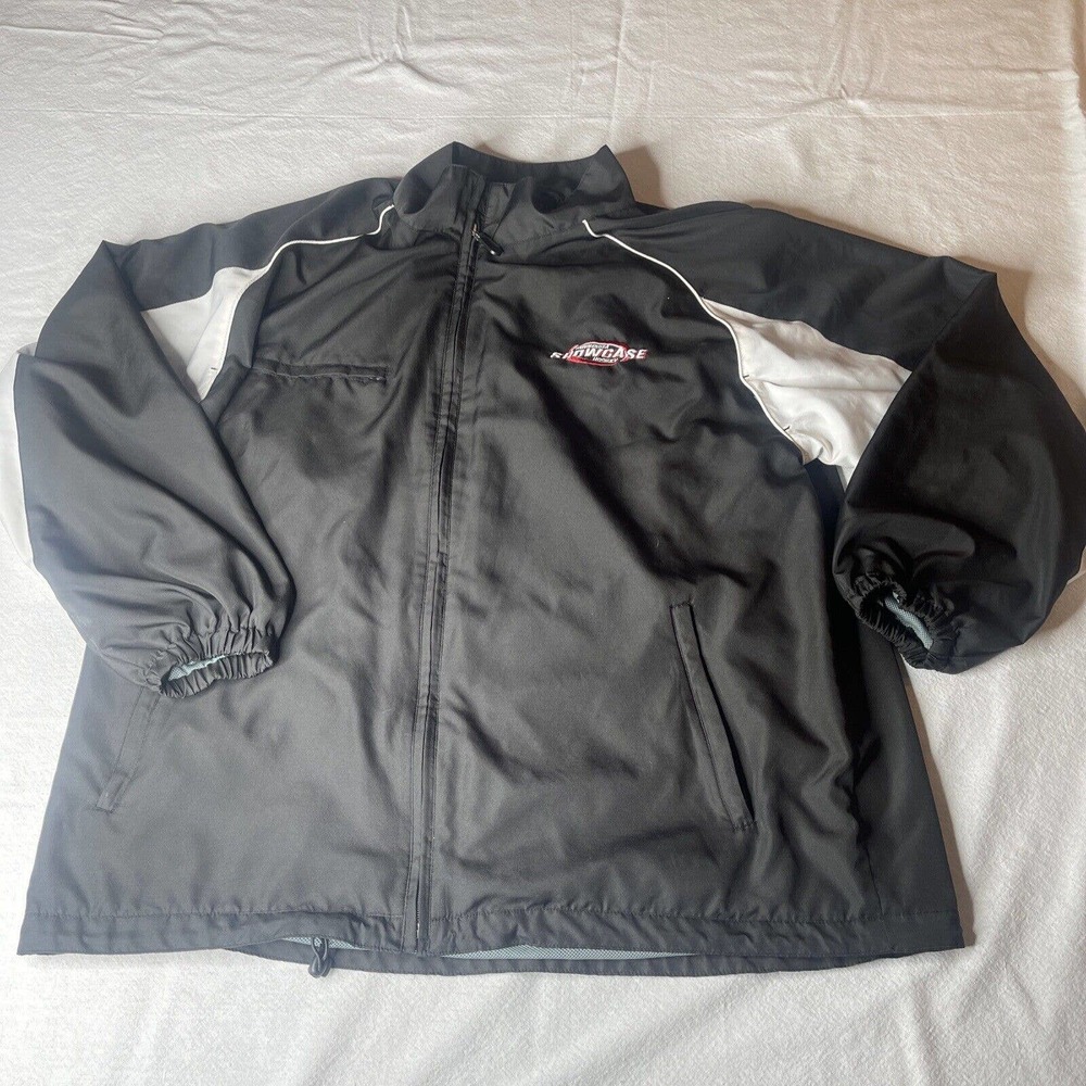 Minnesota Showcase Hockey zip jacket Sz XL Black White Light Weight Mesh Inside
